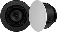 Front. Sonance - VX62R - Visual Experience Series 6" Medium Round 2-Way Speakers (Pair) - Paintable White.