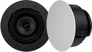 Sonance - VX62R – Visual Experience Series 6-1/2" 2-Way In Ceiling Speakers (Pair) - Paintable White