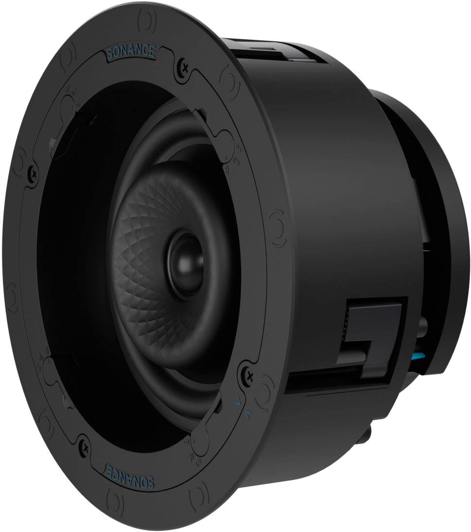 Left. Sonance - VX62R - Visual Experience Series 6" Medium Round 2-Way Speakers (Pair) - Paintable White.