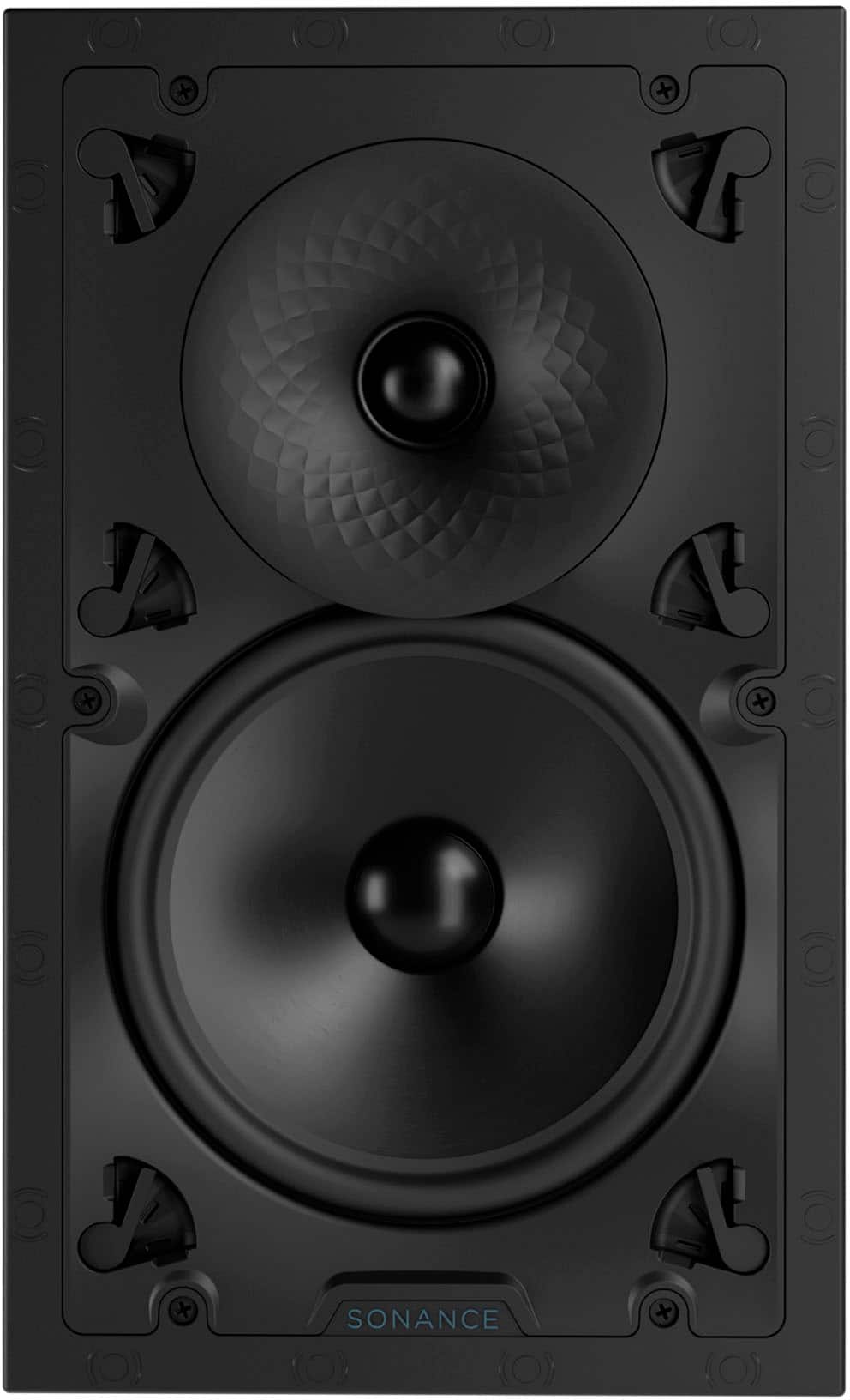 Angle. Sonance - VX82 RECTANGLE - Visual Experience Series 8" Large Rectangle 2-Way Speakers (Pair) - Paintable White.
