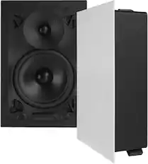 Front. Sonance - VX62 RECTANGLE - Visual Experience Series 6" Medium Rectangle 2-Way Speakers (Pair) - Paintable White.