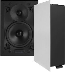 Sonance - VX62 RECTANGLE - Visual Experience Series 6" Medium Rectangle 2-Way Speakers (Pair) - Paintable White - Front_Zoom