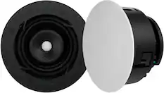 Front. Sonance - VX66R - Visual Experience Series 6" Medium Round 2-Way Speakers (Pair) - Paintable White.