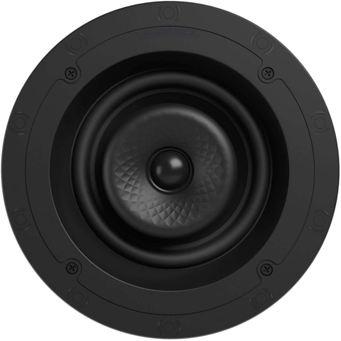Angle. Sonance - VX60R - Visual Experience Series 6" Medium Round 2-Way Speakers (Pair) - Paintable White.