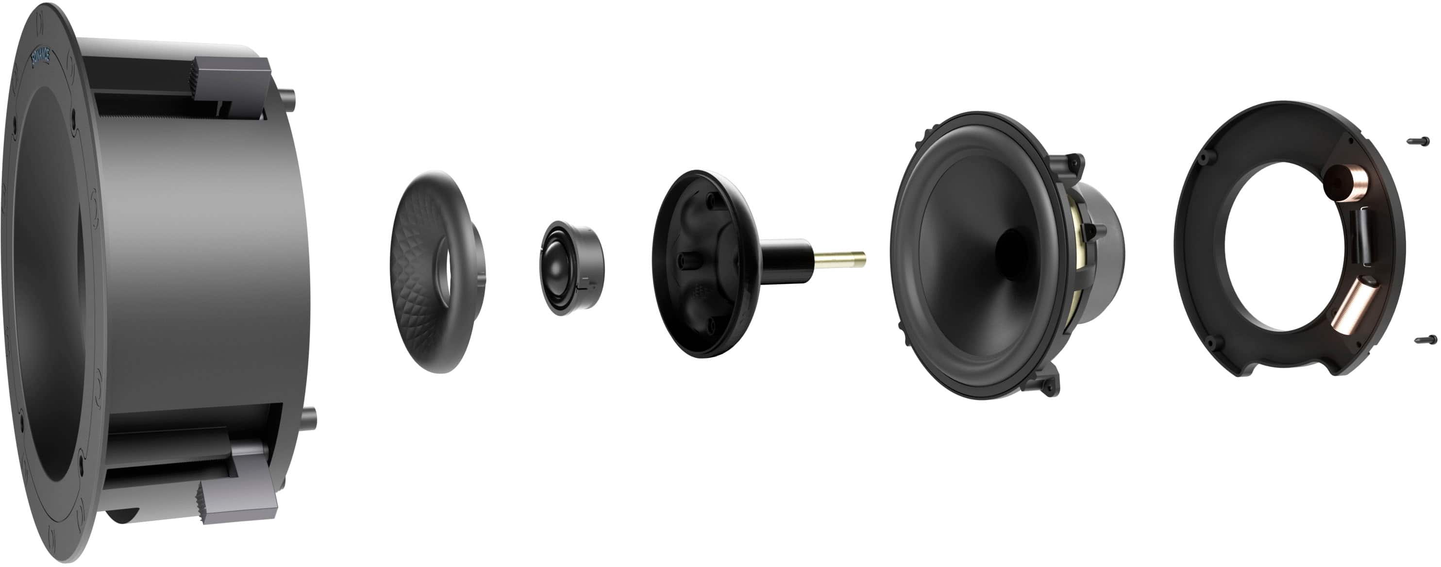 Alt View 18. Sonance - VX60R - Visual Experience Series 6" Medium Round 2-Way Speakers (Pair) - Paintable White.