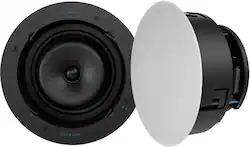 Sonance - VX82R - Visual Experience Series 8" 2-Way In Ceiling Speakers (Pair) - Paintable White - Front_Zoom