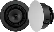 Front. Sonance - VX82R - Visual Experience Series 8" Large Round 2-Way Speakers (Pair) - Paintable White.