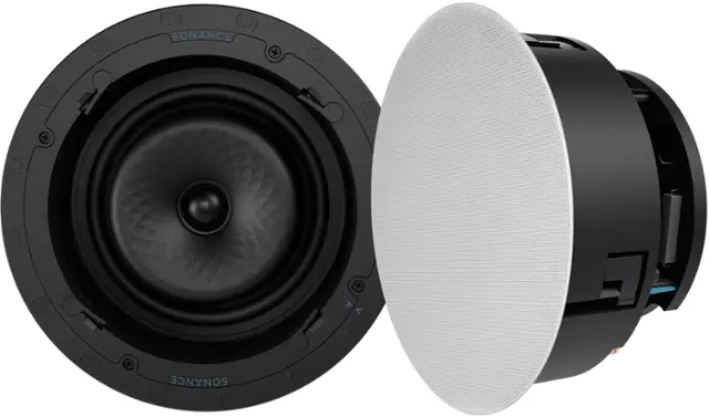 Sonance - VX82R - Visual Experience Series 8" 2-Way In Ceiling Speakers (Pair) - Paintable White