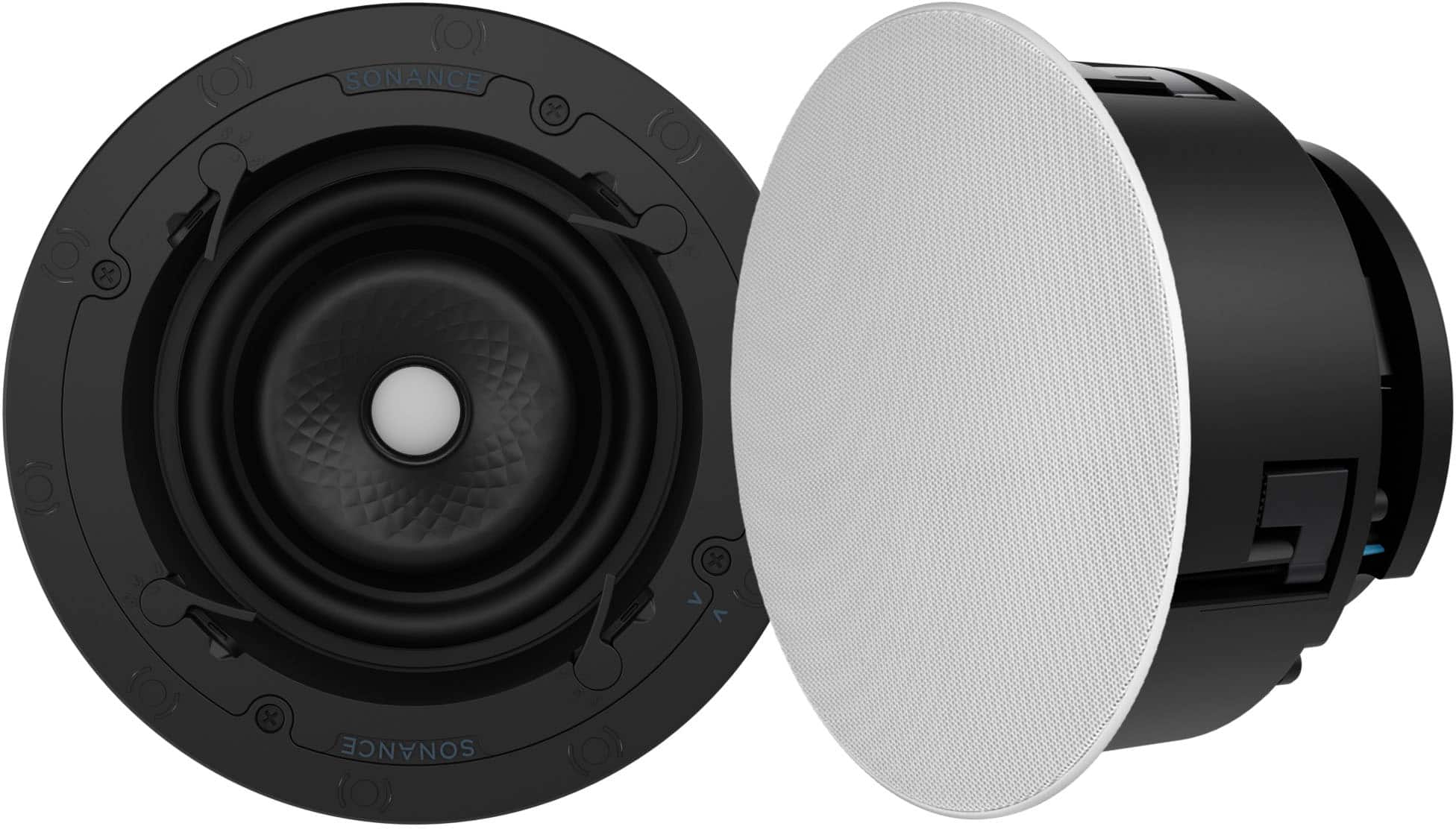 Sonance - VX64R - Visual Experience Series 6.5" 2-Way In Ceiling Speakers (Pair) - Paintable White - Front_Zoom