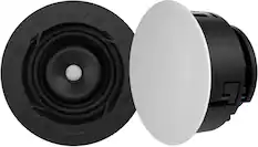 Front. Sonance - VX64R - Visual Experience Series 6" Medium Round 2-Way Speakers (Pair) - Paintable White.
