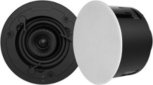 Sonance - VX42R - Visual Experience Series 4" Small Round 2-Way Speakers (Pair) - Paintable White - Front_Zoom