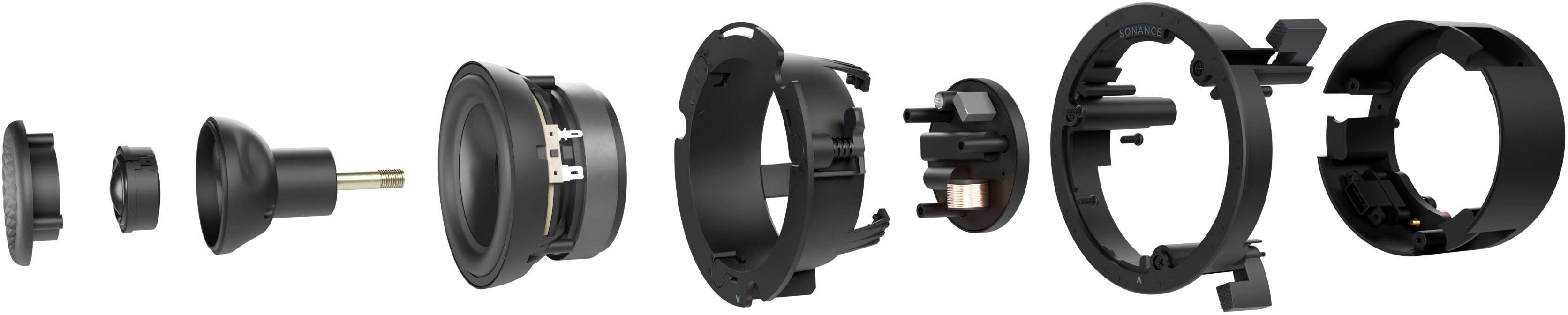 Alt View 20. Sonance - VX42R - Visual Experience Series 4" Small Round 2-Way Speakers (Pair) - Paintable White.