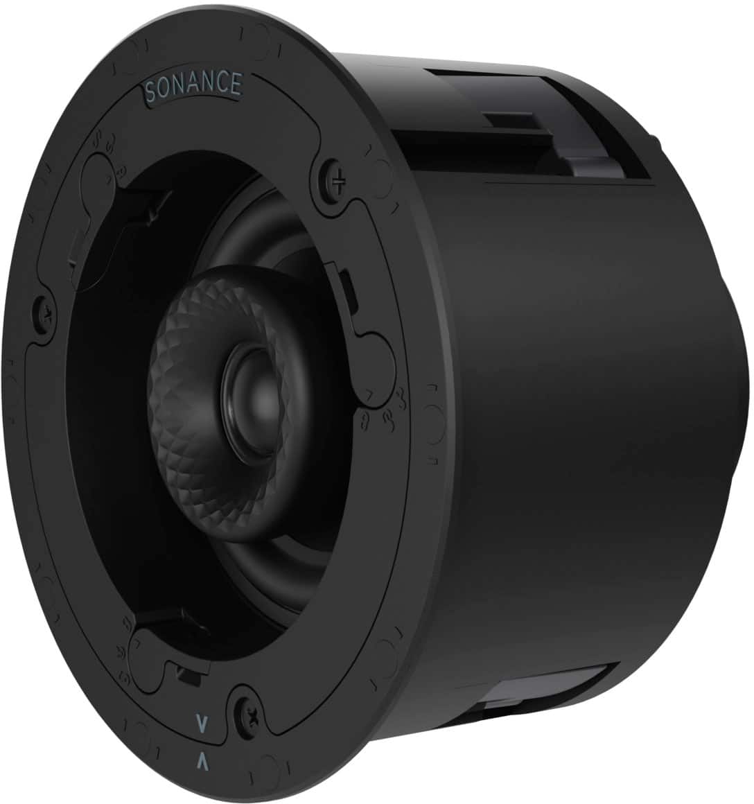 Left. Sonance - VX42R - Visual Experience Series 4" Small Round 2-Way Speakers (Pair) - Paintable White.