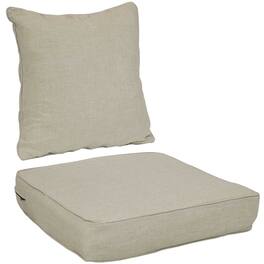 Sunnydaze - Polyester Indoor and Outdoor Back and Seat Cushions - Beige