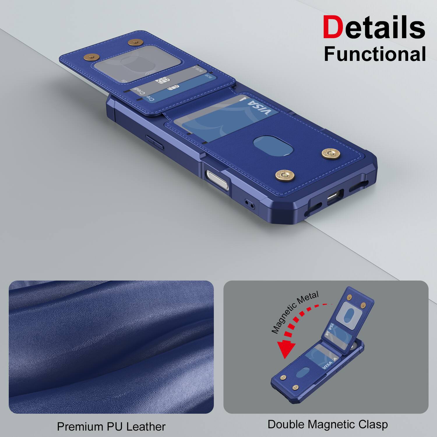 - E PAD AW 1 VISA Details
- Functional Metal Magnetic LA F VISA Premium PU Leather Double Magnetic Clasp

- Details
- Functional

- Premium PU Leather

- Double Magnetic Clasp
- Magnetic Metal