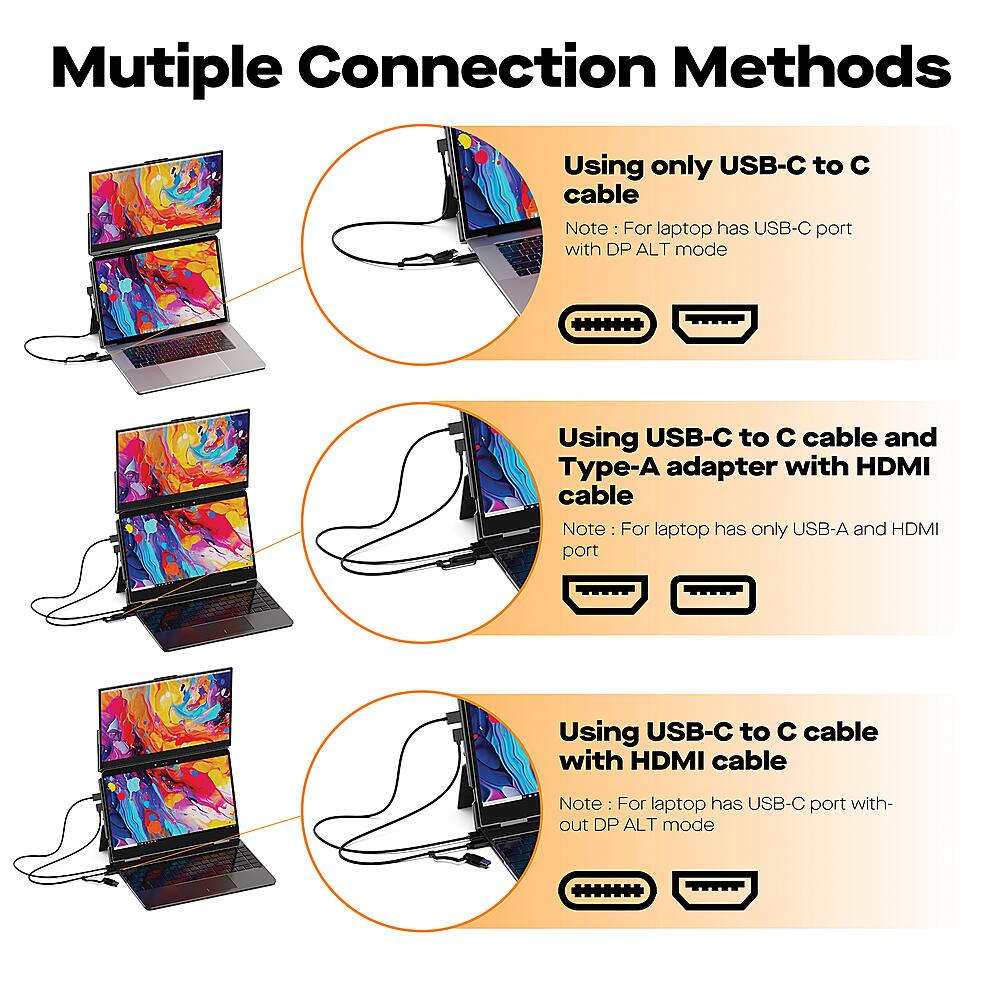 Alt View 11. Mobile Pixels - DUEX Float 15.6" LCD Monitor - Black.