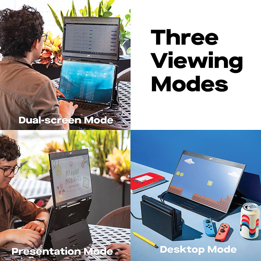 Alt View 12. Mobile Pixels - DUEX Float 15.6" LCD Monitor - Black.