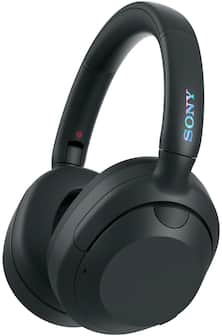 Front. Sony - ULT WEAR Wireless Noise Canceling Headphones - Black.