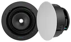 Front. Sonance - VX86R - Visual Experience Series 8" Large Round 2-Way Speakers (Pair) - Paintable White.