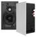 Front. Sonance - VX46 RECTANGLE - Visual Experience Series 4" Small Rectangle 2-Way Speakers (Pair) - Paintable White.