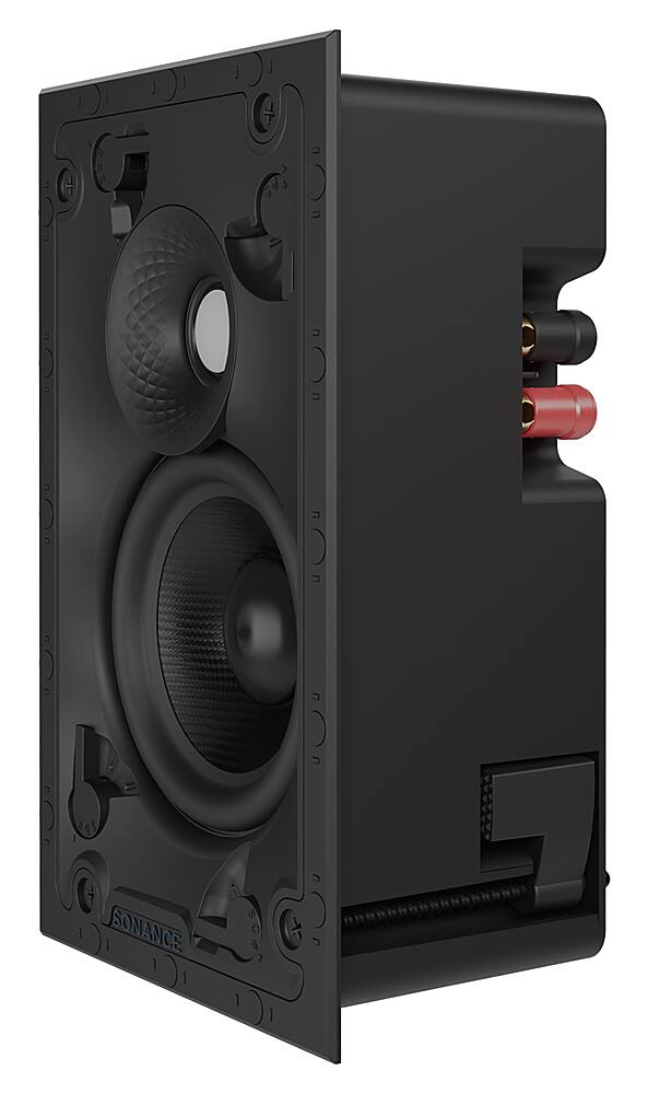 Left. Sonance - VX46 RECTANGLE - Visual Experience Series 4" Small Rectangle 2-Way Speakers (Pair) - Paintable White.