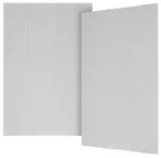 Front. Sonance - VX6-GRILLE-NT - Visual Experience Series  6" Rectangle Grille Trimless  for 6" In-Wall (2-Pack) - Paintable White.