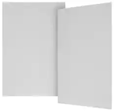 Front. Sonance - VX6-GRILLE-NT - Visual Experience Series 6" Rectangle Grille Trimless for 6" In-Wall (2-Pack) - Paintable White.