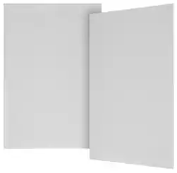 Sonance - VX6-GRILLE-NT - Visual Experience Series 6" Rectangle Grille Trimless for 6" In Wall Speakers (2-Pack) - Paintable White - Front_Zoom