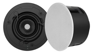 Sonance - VX46R - Visual Experience Series 4" Small Round 2-Way Speakers (Pair) - Paintable White - Front_Zoom