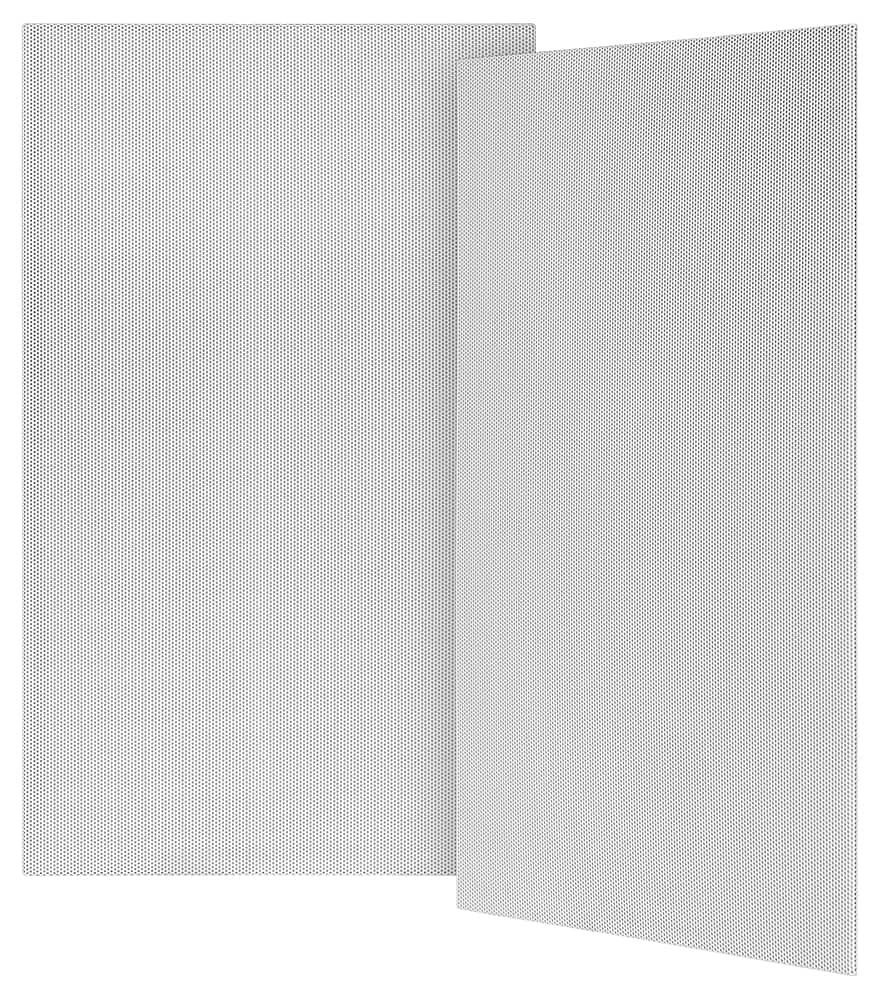 Front. Sonance - VX8-GRILLE-NT - Visual Experience Series 8" Rectangle Grille Trimless for 8" In-Wall (2-Pack) - Paintable White.