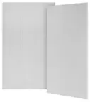 Front. Sonance - VX8-GRILLE-NT - Visual Experience Series  8" Rectangle Grille Trimless  for 8" In-Wall (2-Pack) - Paintable White.