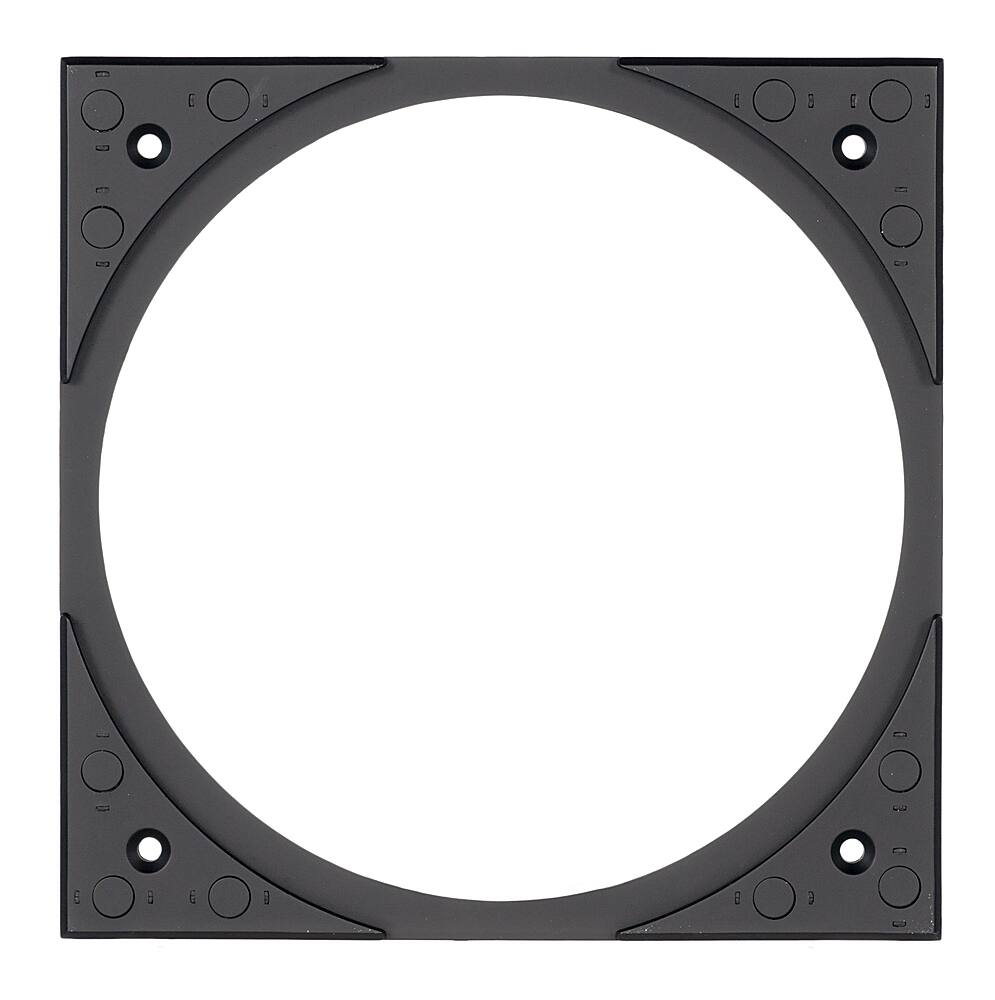 Angle. Sonance - VX4SQ-NT - Visual Experience Series  4" Small Square Adapter w/ Trimless Grille  (2-Pack) - Paintable White.