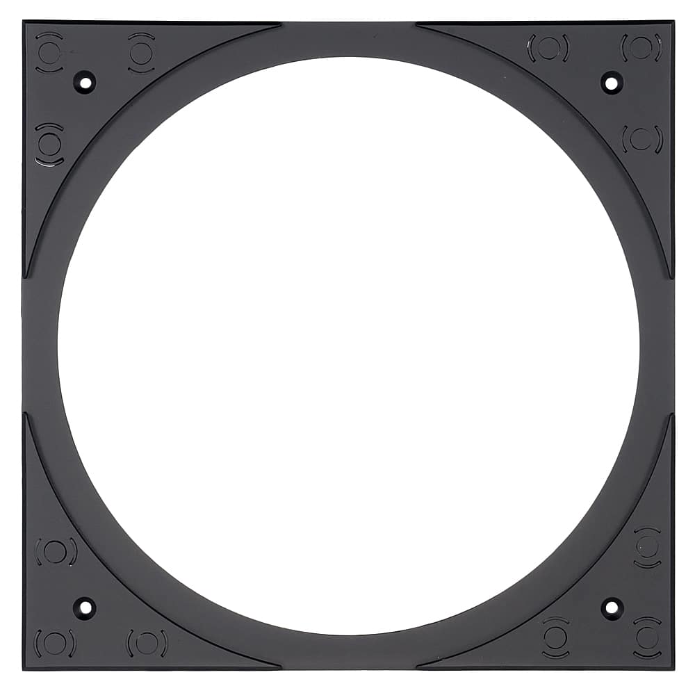 Angle. Sonance - VX6SQ-NT - Visual Experience Series 6" Medium Square Adapter w/ Trimless Grille (2-Pack) - Paintable White.