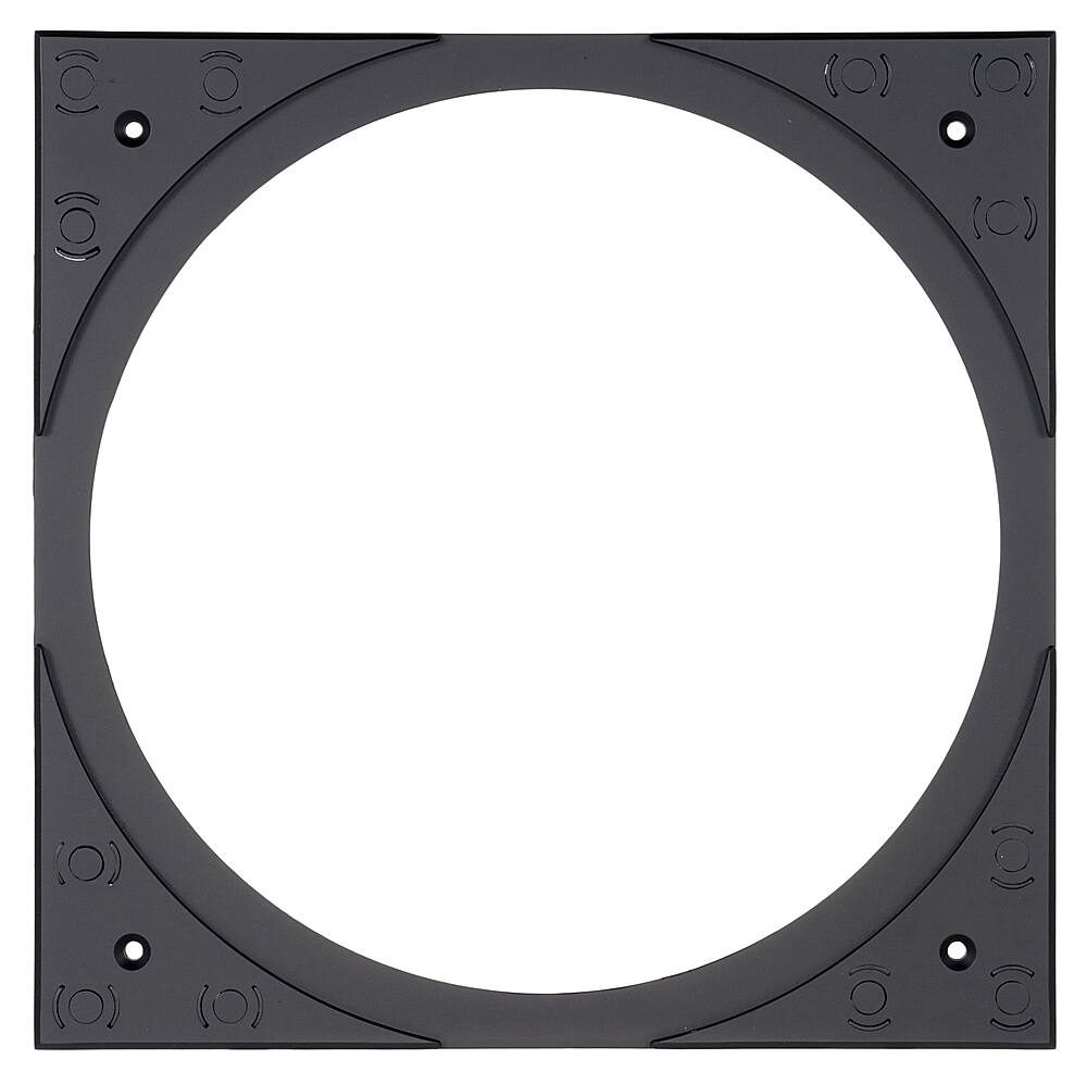 Angle. Sonance - VX6SQ-NT - Visual Experience Series  6" Medium Square Adapter w/ Trimless Grille (2-Pack) - Paintable White.