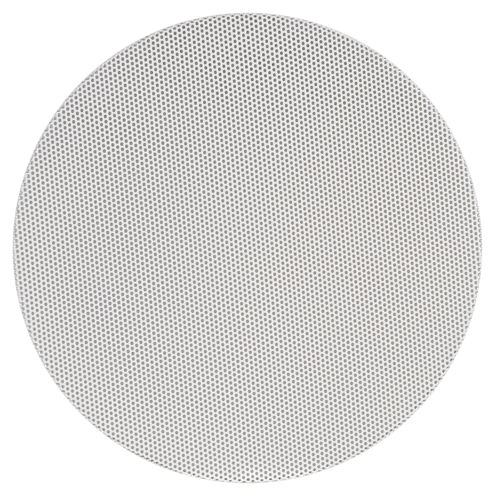 Angle. Sonance - VX4R-GRILLE-NT - Visual Experience Series 4" Round Grille Trimless for 4" In-Ceiling (2-Pack) - Paintable White.