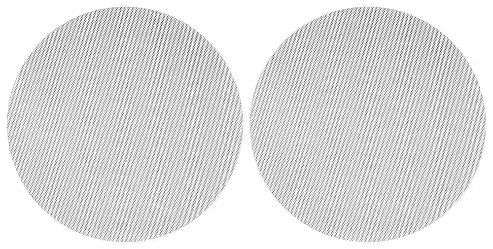 Sonance - VX8R-GRILLE-NT - Visual Experience Series 8" Round Grille Trimless for 8" In Ceiling (2-Pack) - Paintable White - Front_Zoom
