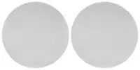 Front. Sonance - VX8R-GRILLE-NT - Visual Experience Series  8" Round Grille Trimless for 8" In-Ceiling (2-Pack) - Paintable White.