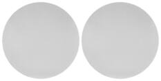 Front. Sonance - VX8R-GRILLE-NT - Visual Experience Series 8" Round Grille Trimless for 8" In-Ceiling (2-Pack) - Paintable White.