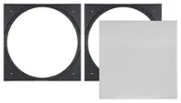 Front. Sonance - VX8SQ-T - Visual Experience Series  8" Large Square Adapter w/ Micro Trim Grille  (2-Pack) - Paintable White.