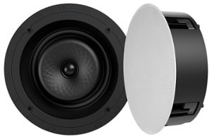 Sonance - VX80R - Visual Experience Series 8" Large Round 2-Way Speakers (Pair) - Paintable White - Front_Zoom