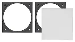 Sonance - VX4SQ-T - Visual Experience Series 4" Small Square Adapter w/ Micro Trim Grille (2-Pack) - Paintable White