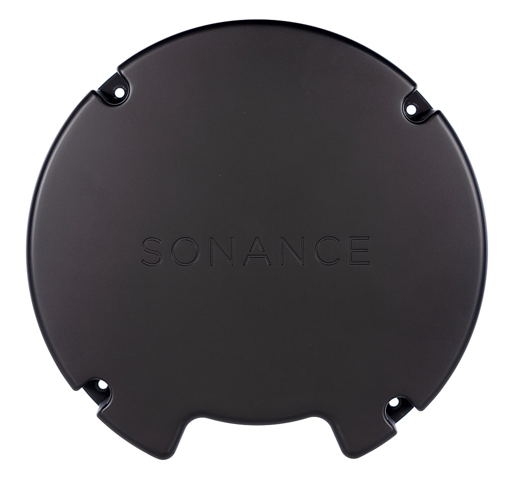 Angle. Sonance - VX6-ENCL-R - Visual Experience Series 6" Round Retro Enclosure for 6" VX (2-Pack) - Black.