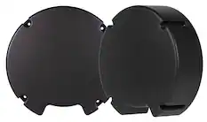 Front. Sonance - VX6-ENCL-R - Visual Experience Series 6" Round Retro Enclosure for 6" VX (2-Pack) - Black.