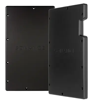 Front. Sonance - VX8-ENCL - Visual Experience Series 8" Rectangle Retro Enclosure for 8" VX (2-Pack) - Black.