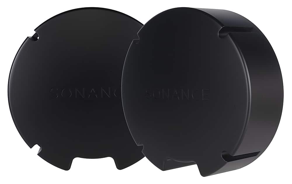 Front. Sonance - VX8-ENCL-R - Visual Experience Series 8" Round Retro Enclosure for 8" VX (2-Pack) - Black.