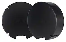 Front. Sonance - VX8-ENCL-R - Visual Experience Series 8" Round Retro Enclosure for 8" VX (2-Pack) - Black.