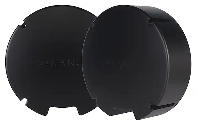 Front. Sonance - VX8-ENCL-R - Visual Experience Series 8" Round Retro Enclosure for 8" VX (2-Pack) - Black.