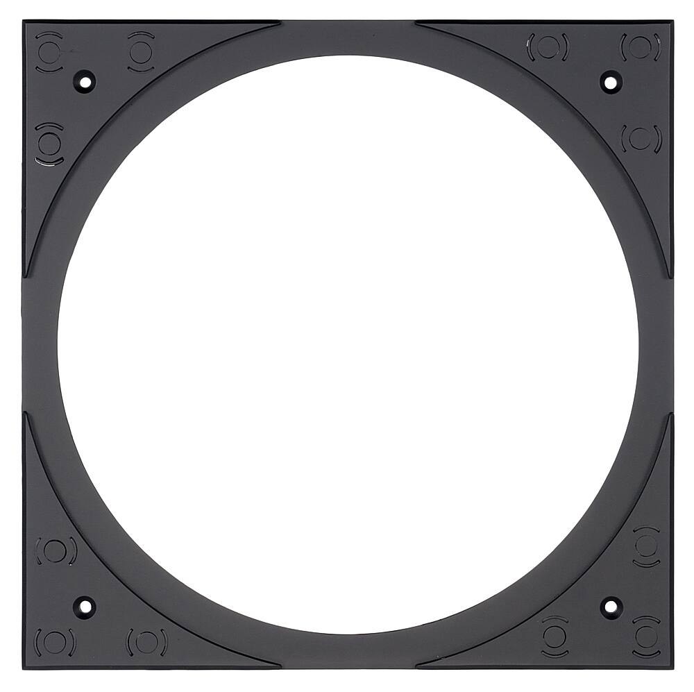 Angle. Sonance - VX6SQ-T - Visual Experience Series  6" Medium Square Adapter w/ Micro Trim Grille  (2-Pack) - Paintable White.