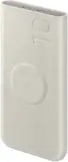 Front. Samsung - 25W 10,000mAh Wireless Battery Pack - Beige.