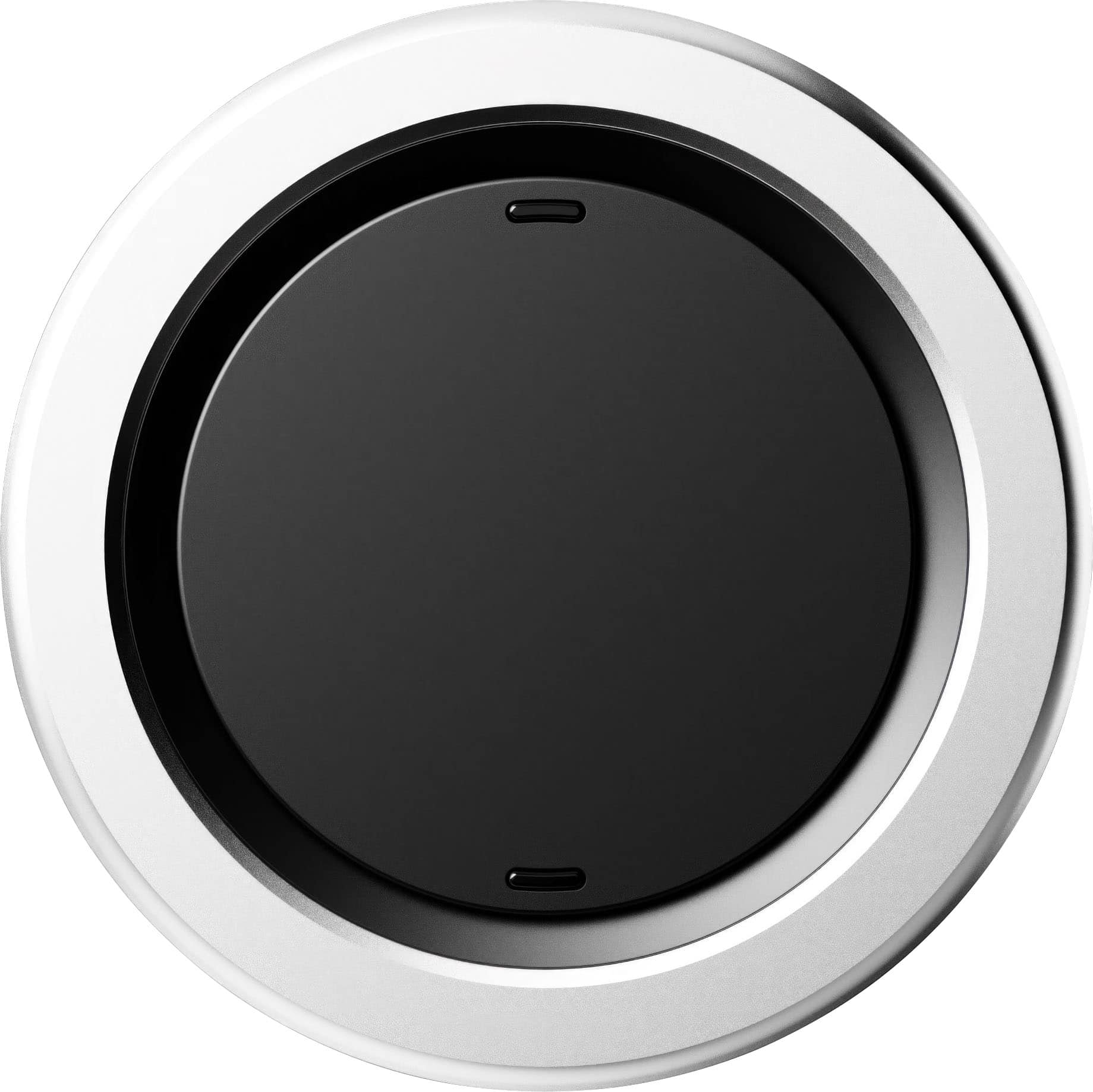 Front. OhSnap - Snap 4 Luxe Magnetic Phone Grip - Ultra-Thin, Fits Any Phone, Supports MagSafe Charging - Pure Silver.